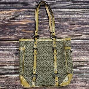 Coach Signature Tote Gallery Jacquard Purse 2008
